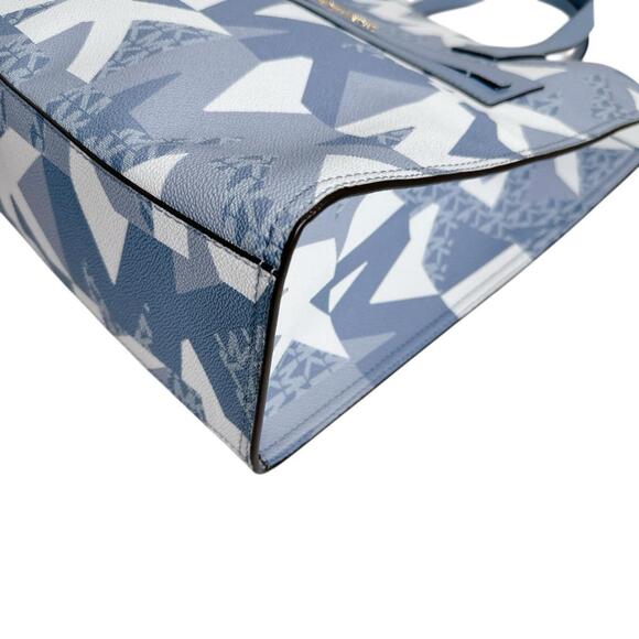 Michael Kors Kenley Leather Shoulder Bag, Blue, 35H1GY9T3T - Picture 6 of 12